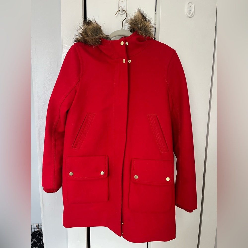 Abercrombie Red Winter Coat